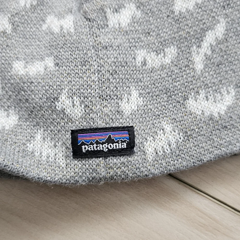 Patagonia Baby Animal Friends Beanie - Owl - 18-24 Months Grey